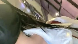 Sotokanda 的真正偶像的第一次原始中出 Yui Nagase